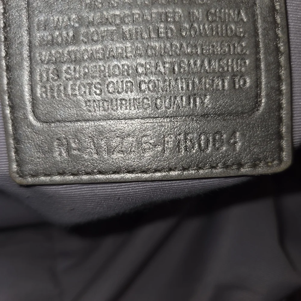 Coach Silver Hobo Bag with Floral Scarf - Picture 3 of 4
